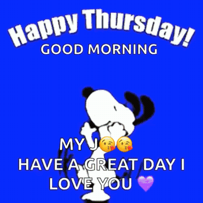 Snoopy Happy Thursday Good Morning My Joe GIF