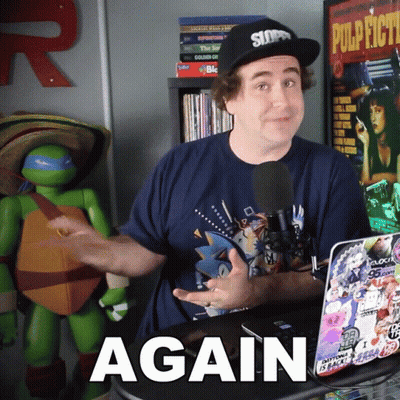 Snoopy Hat Man At Mic And Laptop Saying Again GIF