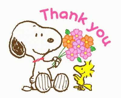Snoopy Holding Bouquet Of Flowers Next To Woodstock GIF