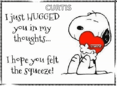 Snoopy Holding Heart Curtis I Just Hugged You In My Thoughts I Hope You Felt GIF