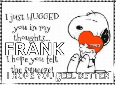 Snoopy Holding Heart I Just Hugged You In My Thoughts Frank GIF