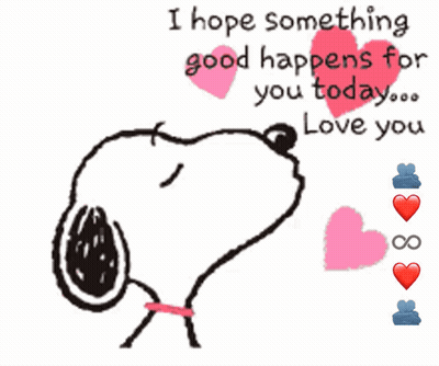 Snoopy I Hope Something Good Happens For You Today GIF