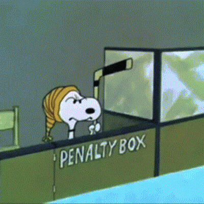 Snoopy In Penalty Box GIF