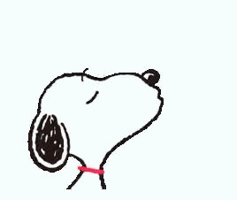Snoopy Is Blowing A Kiss With Hearts Flying Around Him . GIF