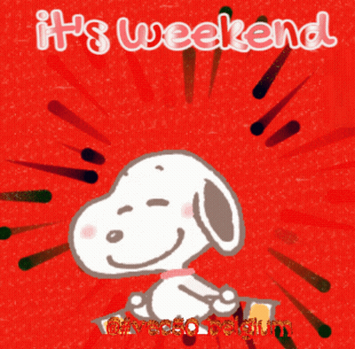 Snoopy It's Weekend GIF