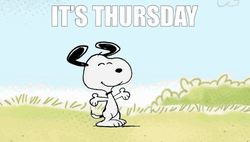 Snoopy Its Thursday Meme GIF