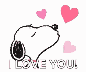 Snoopy Kiss GIF