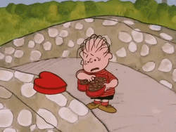 Snoopy Linus Heartbroken On Valentines Day  GIF