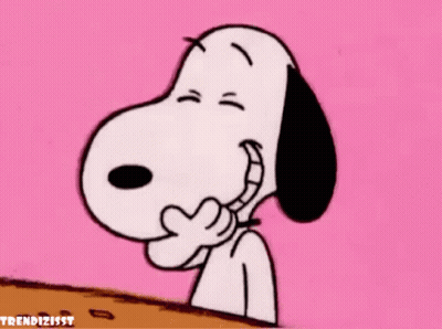 Snoopy Making Heart With Finger GIF
