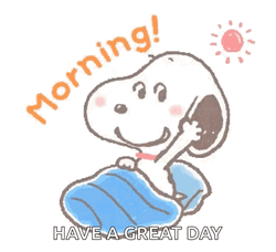 Snoopy Morning Have A Great Day GIF