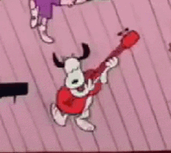 Snoopy Playing Guitar