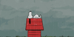 Snoopy Sad World GIF
