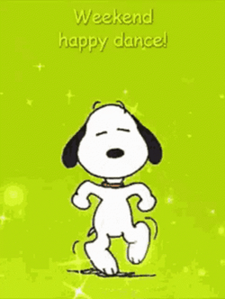 Snoopy Saturday Dancing Hop GIF