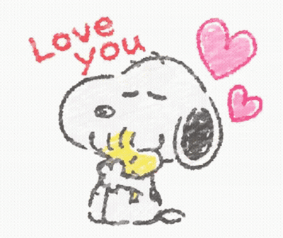 Snoopy Saying Love You GIF