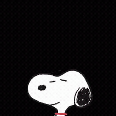 Snoopy Saying Thanks With Colorful Stars GIF