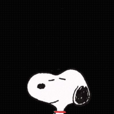 Snoopy Saying Thanks With Colorful Stars GIF