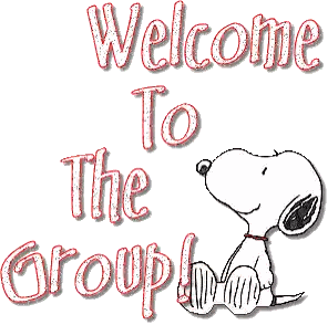 Snoopy Saying Welcome To The Group Sticker