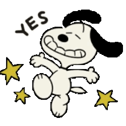 Snoopy Sticker GIF