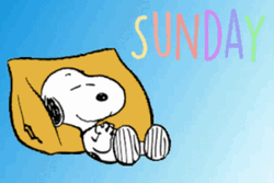 Snoopy Sunday Relax GIF