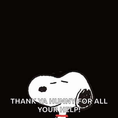 Snoopy Thanks You For Help GIF