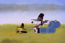 Snoopy Thanksgiving Creative Dance GIF