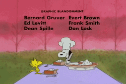 Snoopy Thanksgiving End Credit  GIF