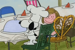 Snoopy Thanksgiving Shocking Revelation  GIF