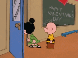 Snoopy Valentines Day Charlie Looking For Someone  GIF