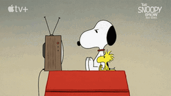 Snoopy Watching Tv Changing Channels