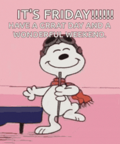 Snoopy Wearing Helmet and Scarf Holding Cane Dancing