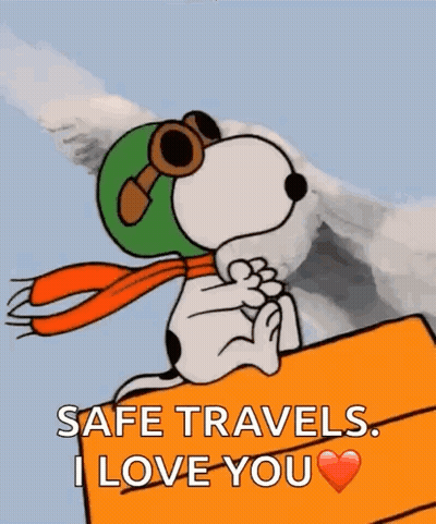 Snoopy Wearing Helmet Goggles And Scarf GIF