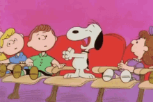 Snoopy Whistle Clap Charlie Brown Cartoon GIF