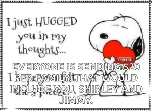 Snoopy With Heart In Mouth GIF