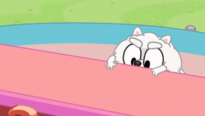 Snoopy With Pink Bow And Pom Poms Saying Good Luck GIF