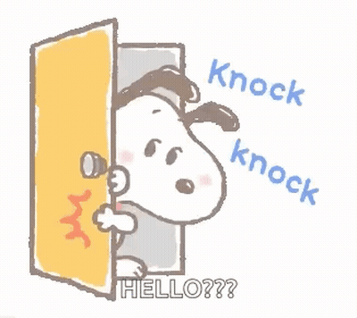 Snooy Knockknock GIF