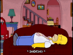 Snoring Homer Meme GIF