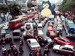 Snorlax Traffic Jam GIF