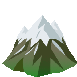 Snow Capped Mountain Travel Sticker GIF