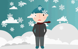 Snow Fall Winter Cold GIF