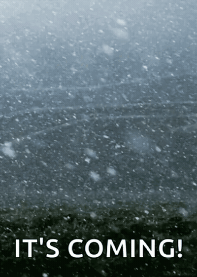 Snow Falling Coming Poster GIF
