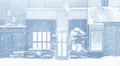 Snow Falling Outside Building 37 GIF