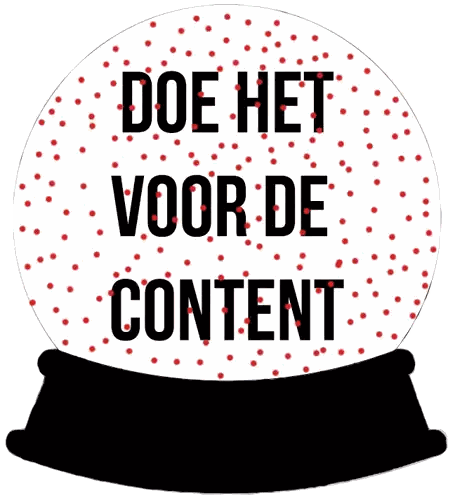 Snow Globe With Doe Het Voor De Content Sticker