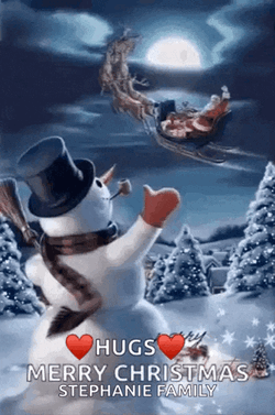 Snow Man GIF