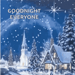 Snow Night Good Night GIF