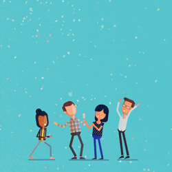 Snow Season Friends Dancing Tgif Meme GIF
