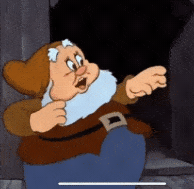 Snow White Character Pointing GIF