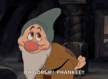 Snow White Character Saying Oh Gorsh Phannee GIF