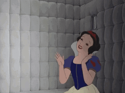 Snow White Getting Insane In A Room GIF