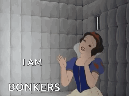 Snow White Is Sitting In A Jail Cell With A Prison Cell Door . GIF