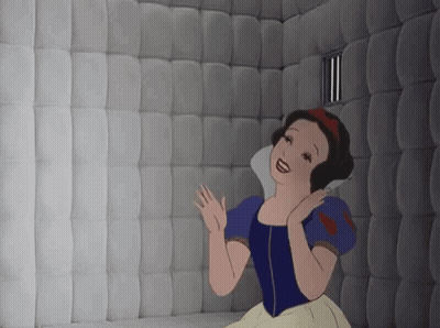 Snow White Sitting In Jail Cell GIF